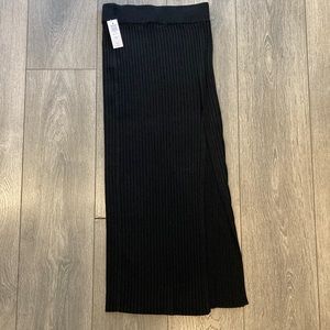 NEW! Wilfred Knit Slit Skirt, Black, Size XS